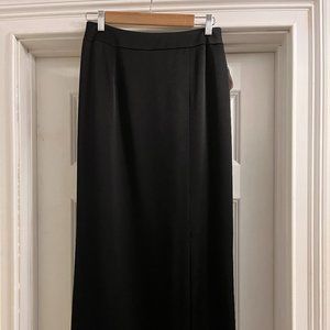 Talbots New with Tags Black Midi Skirt with Back Zipper